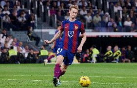 每体:德容进行了单独训练,俱乐部对其复出持谨慎态度